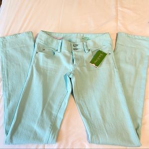 Lilly Pulitzer Aqua Blue Jeans